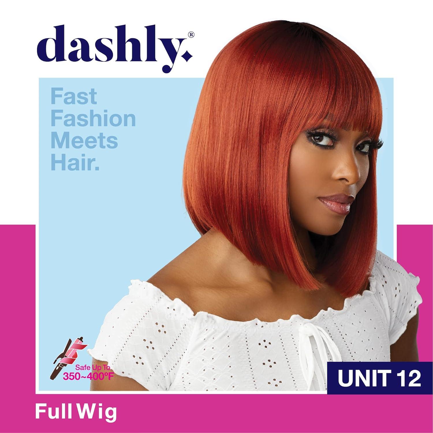imageSensationnel Dashly Wig Unit 12 Non Lace Cap Ready to Wear Ear to Ear Lacepart Synthetic 1 JETBLACKT2COPPER