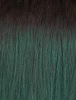 imageSensationnel Dashly Wig Unit 12 Non Lace Cap Ready to Wear Ear to Ear Lacepart Synthetic 1 JETBLACKT2DARKGREEN