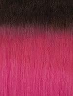 imageSensationnel Dashly Wig Unit 12 Non Lace Cap Ready to Wear Ear to Ear Lacepart Synthetic 1 JETBLACKT2HOTPINK