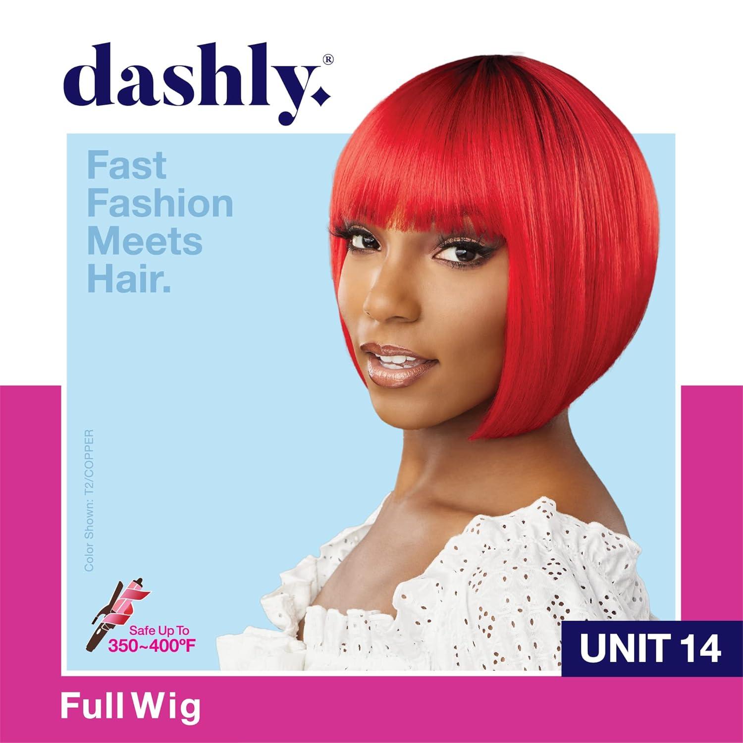 imageSensationnel Dashly Wig Unit 14 Non Lace Cap Ready to Wear Ear to Ear Lacepart Synthetic 1 JETBLACK2 DARKBROWN