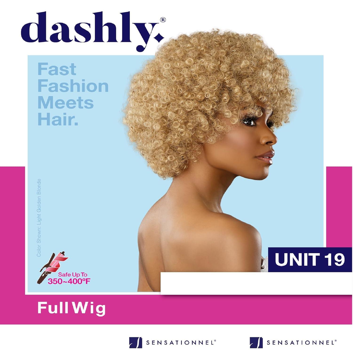 imageSensationnel Dashly Wig Unit 19 Non Lace Cap Ready to Wear Ear to Ear Lacepart Synthetic 1 JETBLACK2 DARKBROWN