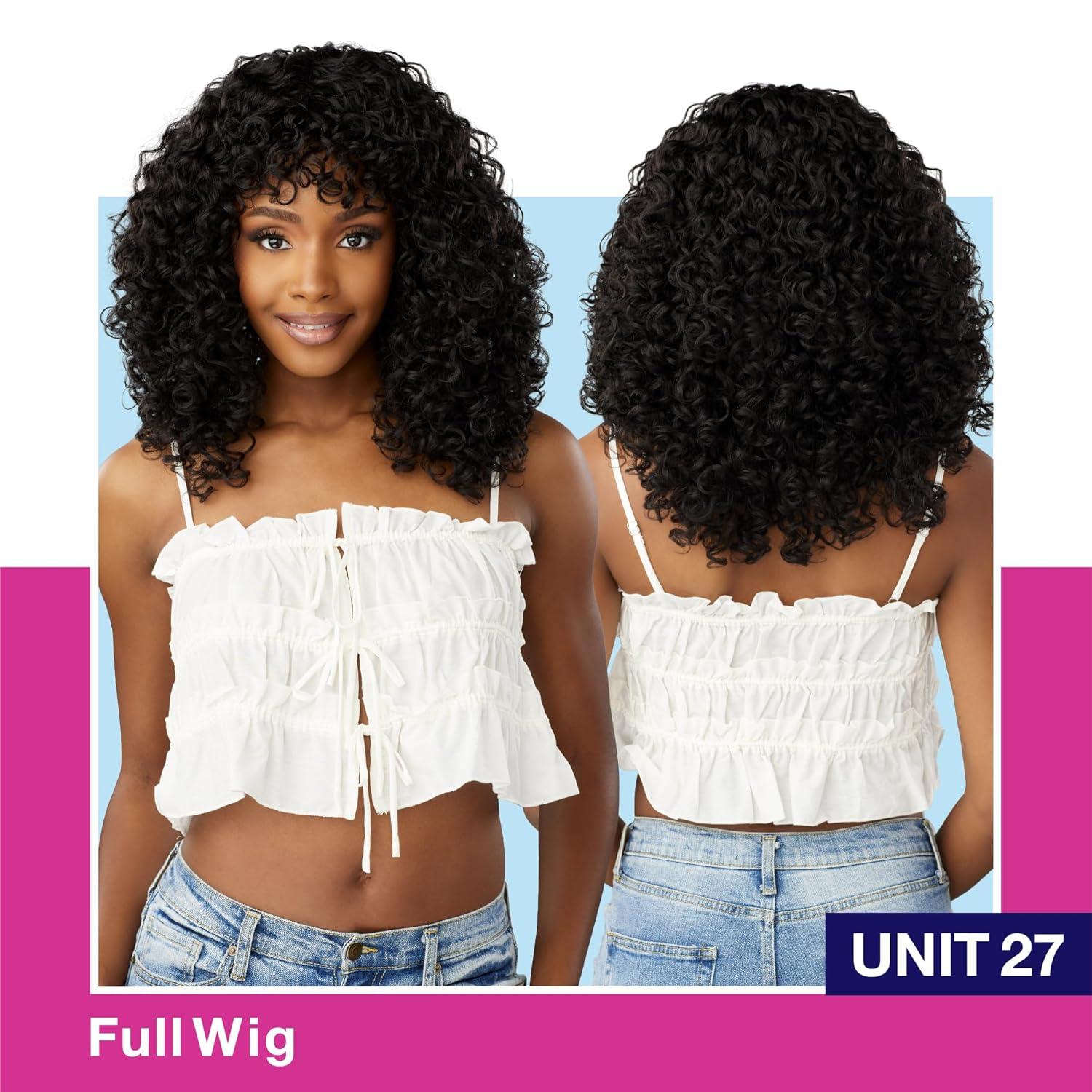 imageSensationnel Dashly Wig Unit 27 Non Lace Cap Ready to Wear Synthetic 1 JETBLACKBALAYAGEGOLD