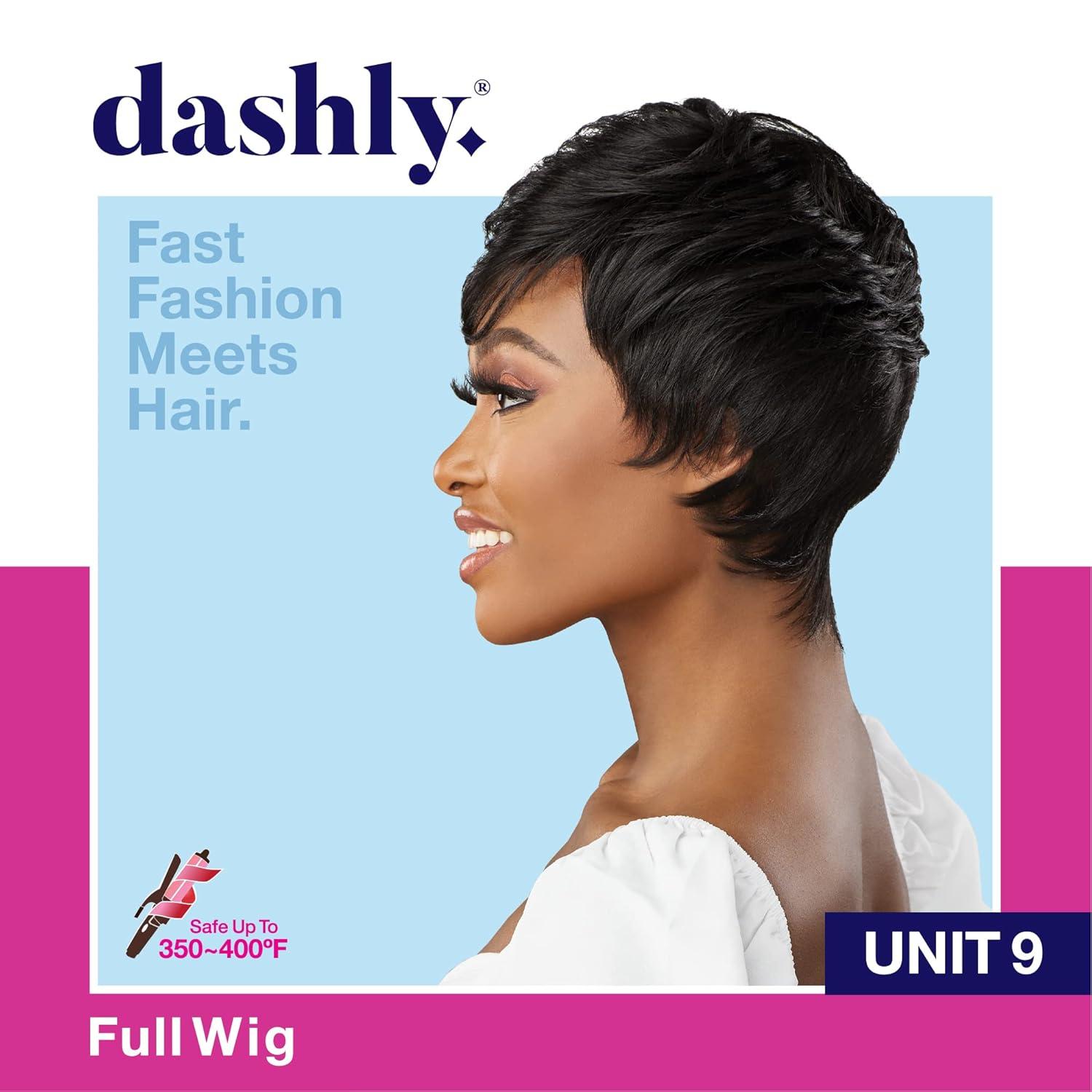 imageSensationnel Dashly Wig Unit 9 Non Lace Cap Ready to Wear Ear to Ear Lacepart Synthetic 1 JETBLACK1 JETBLACK