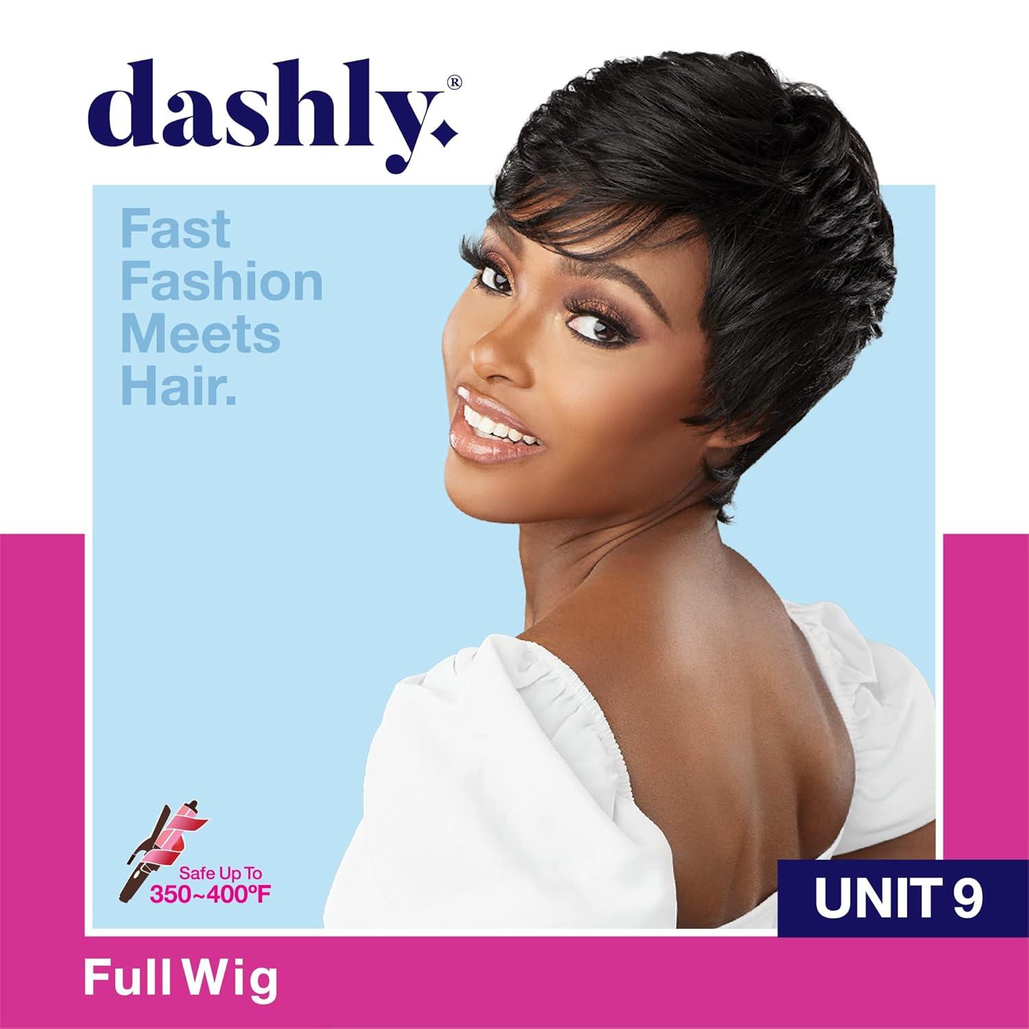 imageSensationnel Dashly Wig Unit 9 Non Lace Cap Ready to Wear Ear to Ear Lacepart Synthetic 1 JETBLACK1B OFFBLACK