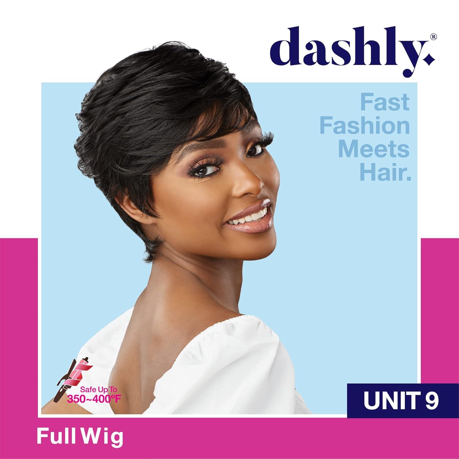 imageSensationnel Dashly Wig Unit 9 Non Lace Cap Ready to Wear Ear to Ear Lacepart Synthetic 1 JETBLACK2 DARKBROWN