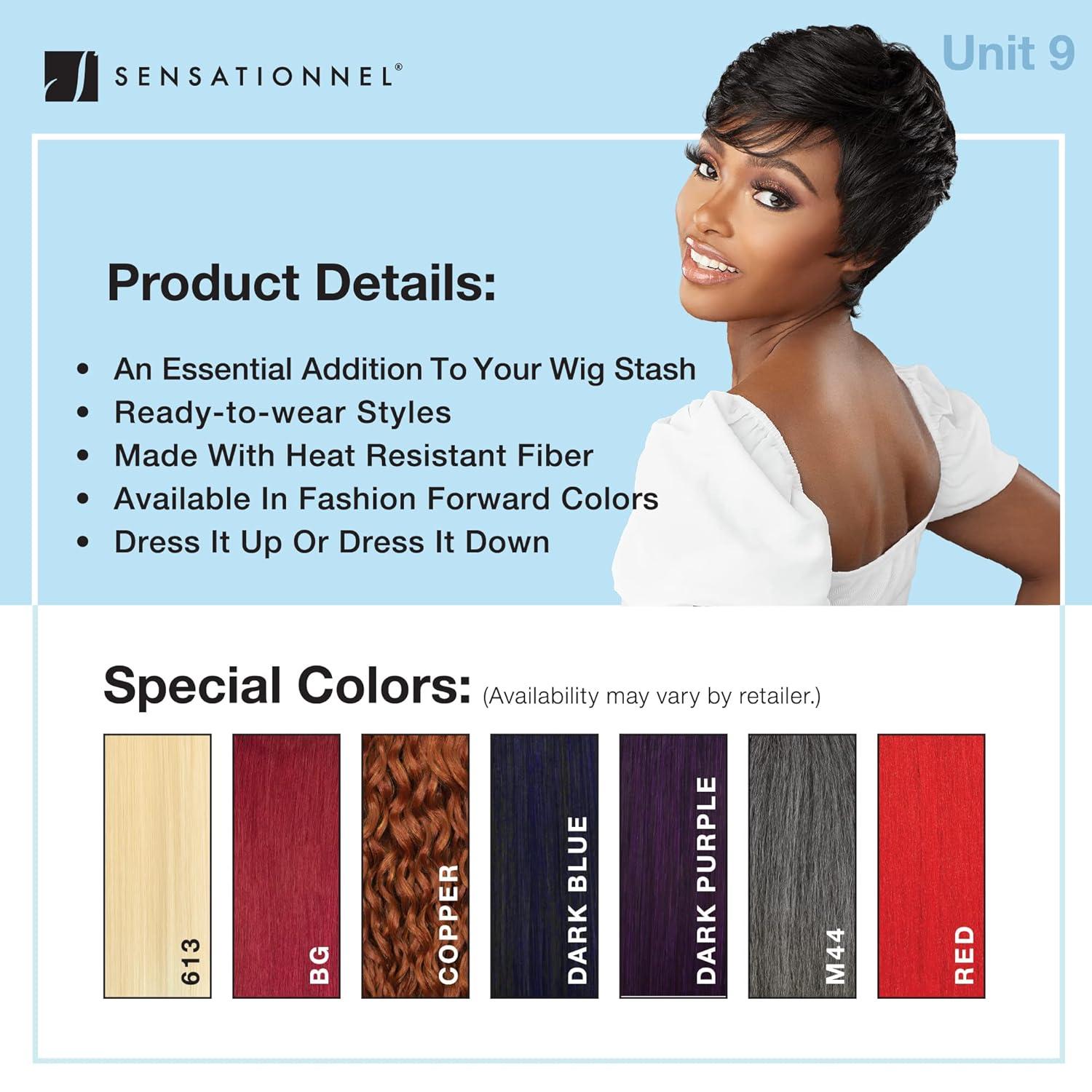 imageSensationnel Dashly Wig Unit 9 Non Lace Cap Ready to Wear Ear to Ear Lacepart Synthetic 1 JETBLACKCOPPER