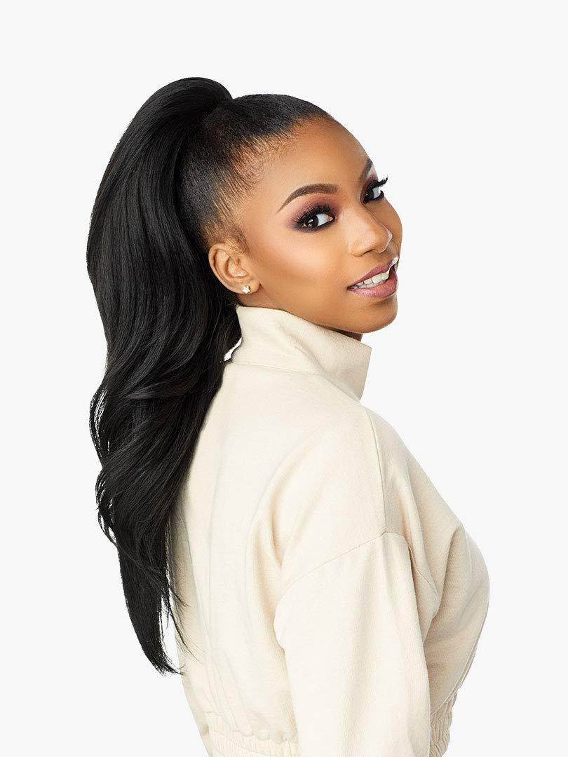 imageSensationnel Instant Updown Halfwig Pony Iud 1 4 Style in 1 Half Wig And Pony Drawstring 1 JETBLACKT2COPPER