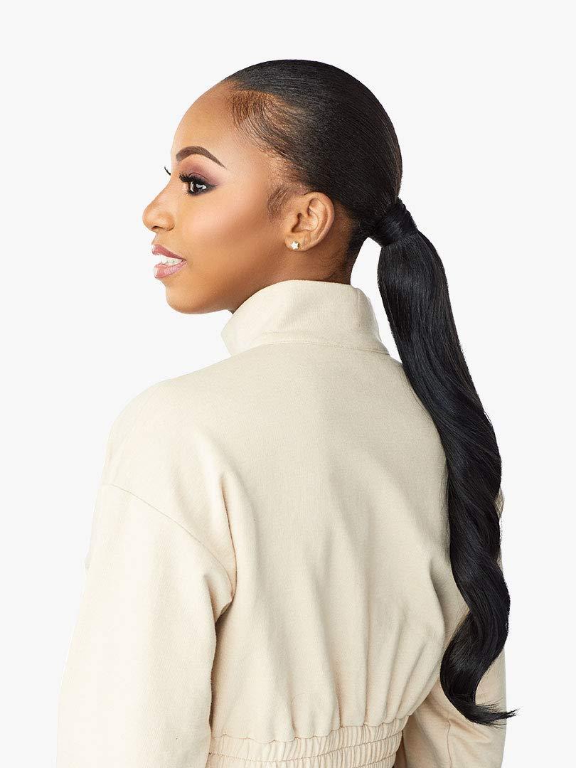 imageSensationnel Instant Updown Halfwig Pony Iud 1 4 Style in 1 Half Wig And Pony Drawstring 1 JETBLACKT2COPPER