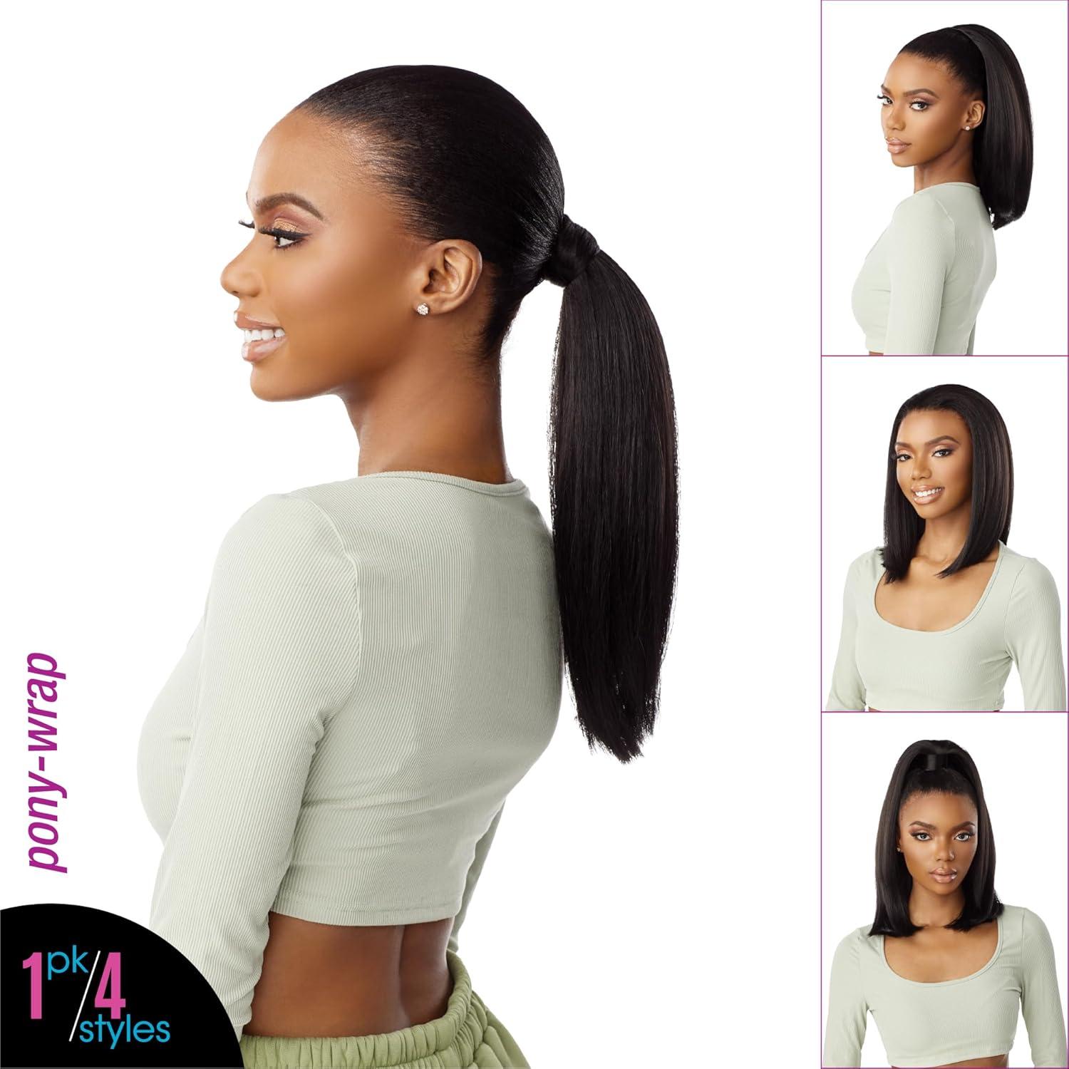 imageSensationnel Instant Updown Halfwig Pony Iud 19 4 Style in 1 Half Wig And Pony Drawstring 1 JETBLACKT227