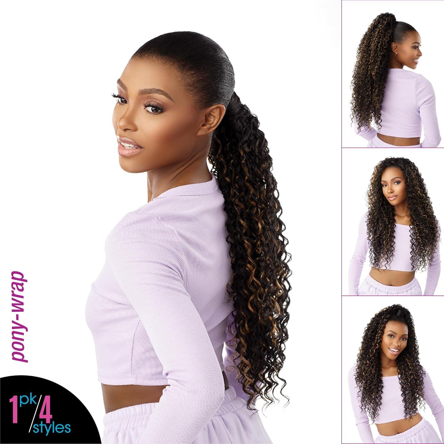 imageSensationnel Instant Updown Halfwig Pony Iud 22 4 Style in 1 Half Wig And Pony Drawstring 1 JETBLACKTH227