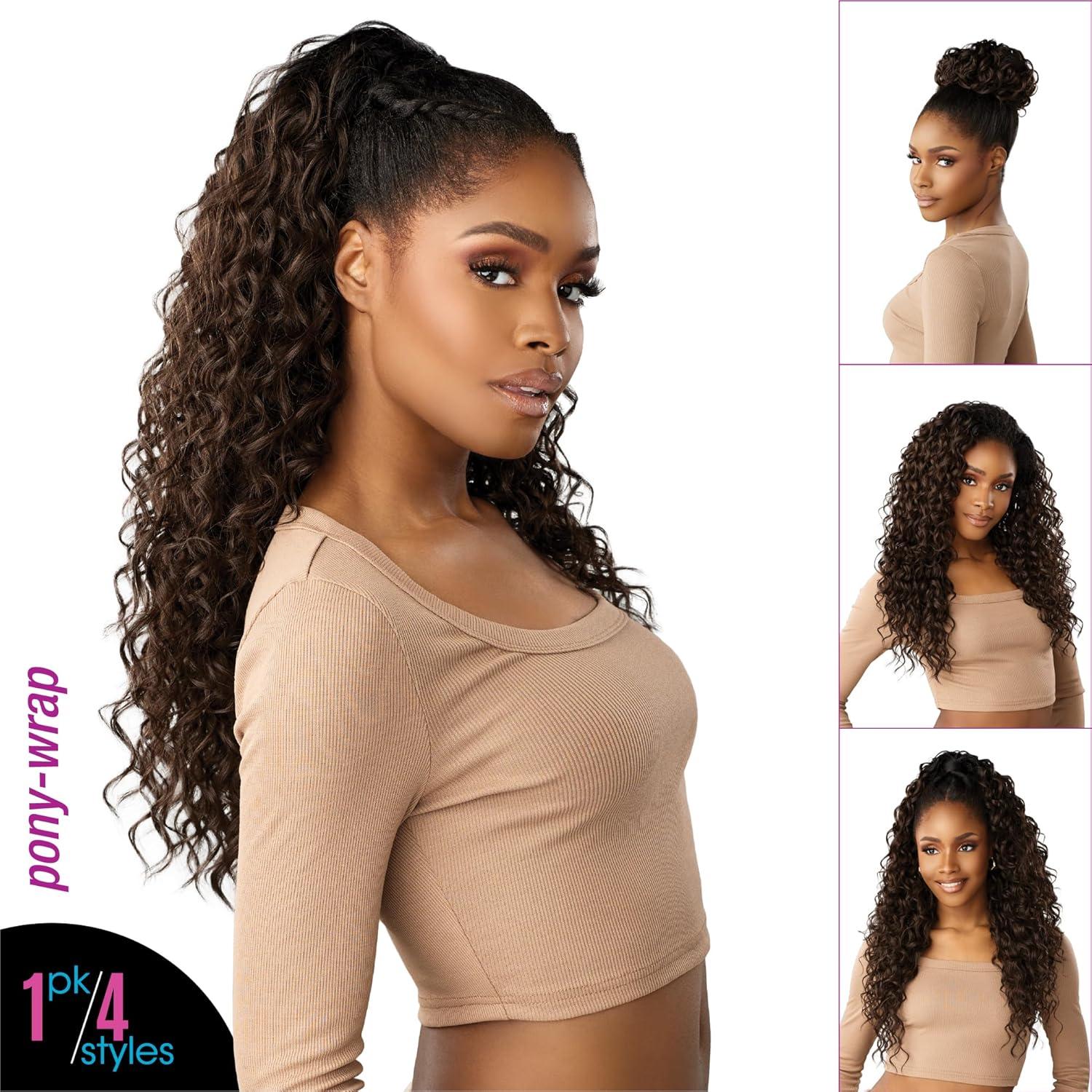 imageSensationnel Instant Updown Halfwig Pony Iud 24 4 Style in 1 Half Wig And Pony Drawstring 1 JETBLACK1B OFFBLACK