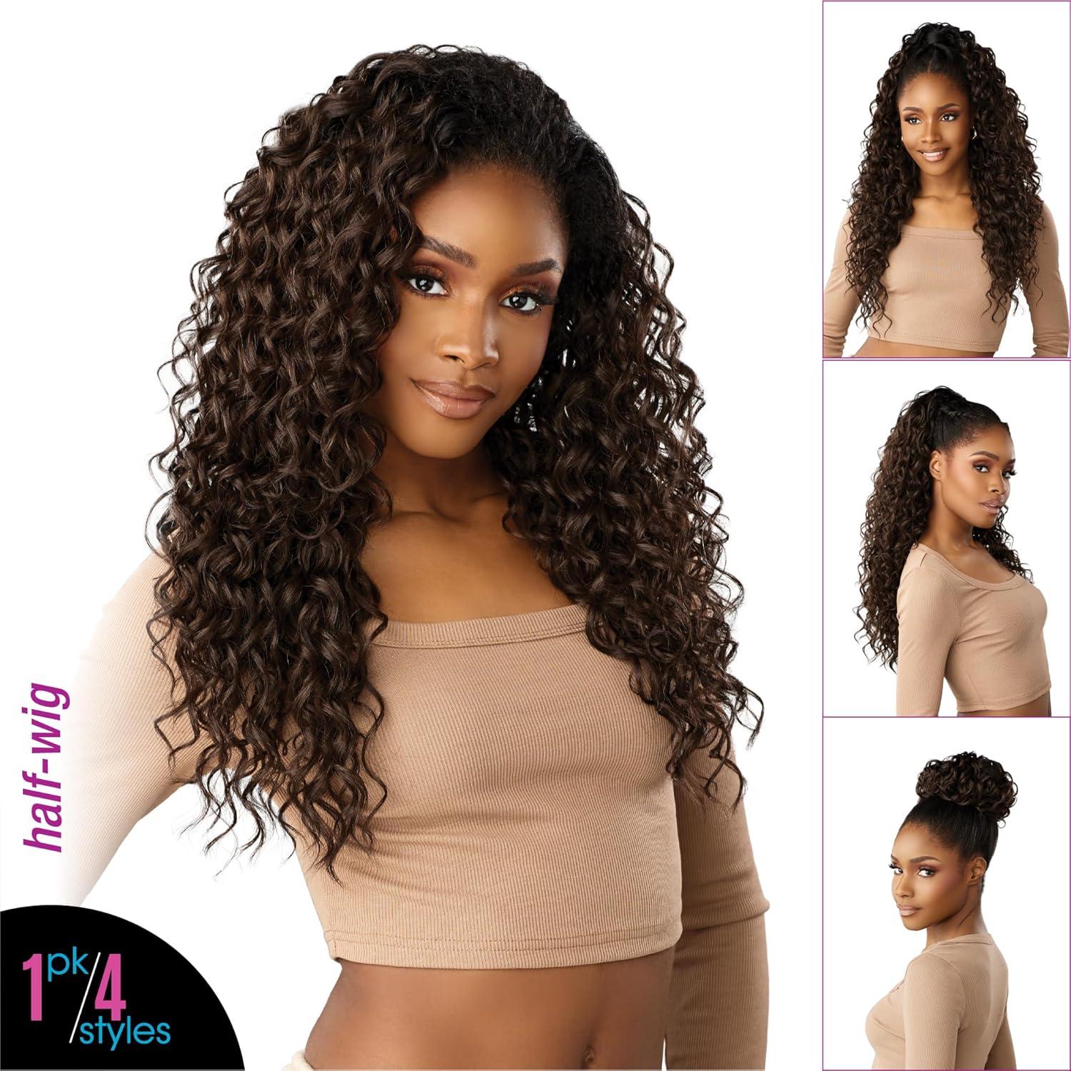 imageSensationnel Instant Updown Halfwig Pony Iud 24 4 Style in 1 Half Wig And Pony Drawstring 1 JETBLACKT1B4
