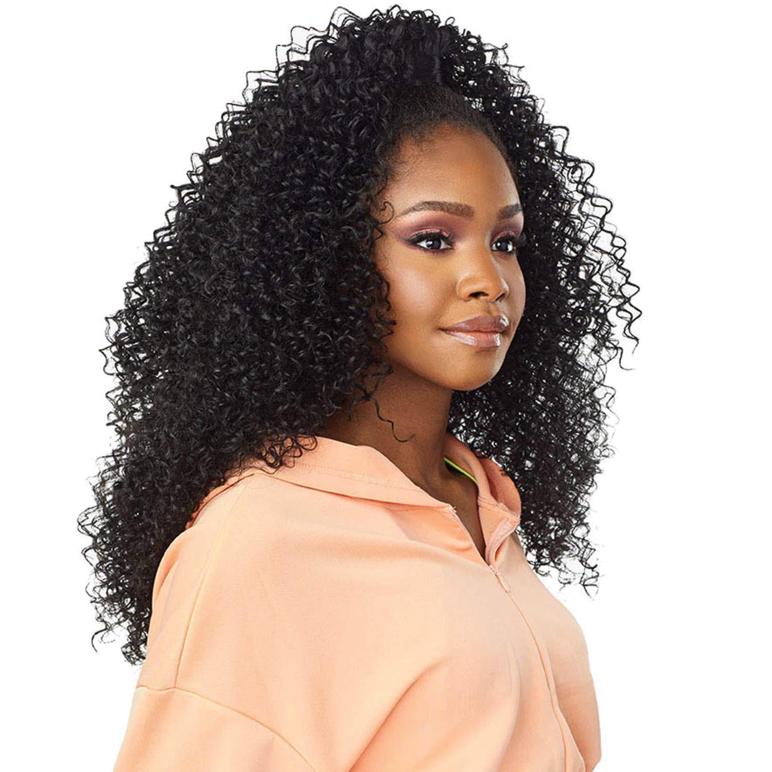 imageSensationnel Instant Updown Halfwig Pony Iud 3 4 Style in 1 Half Wig And Pony Drawstring 1 JETBLACKT230