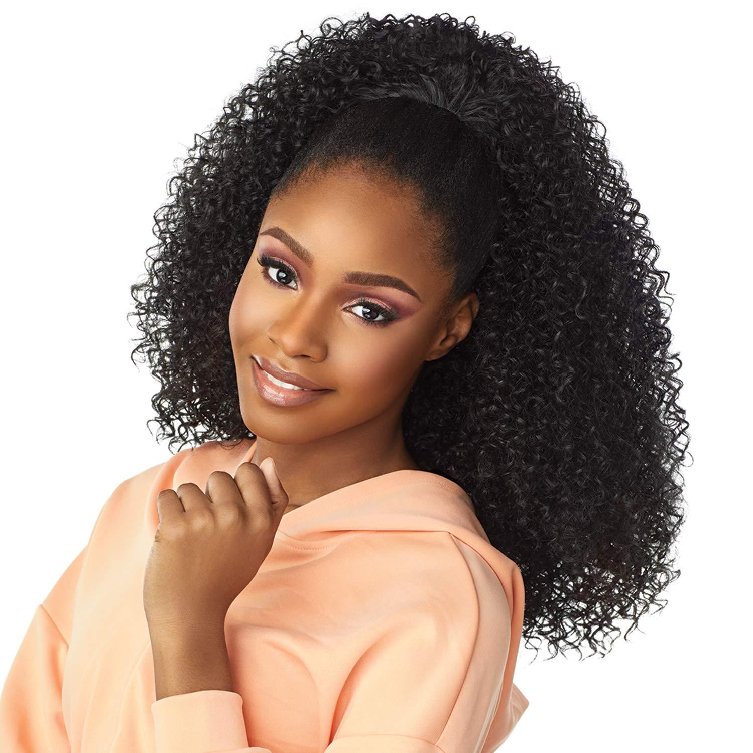 imageSensationnel Instant Updown Halfwig Pony Iud 3 4 Style in 1 Half Wig And Pony Drawstring 1 JETBLACKT2COPPER