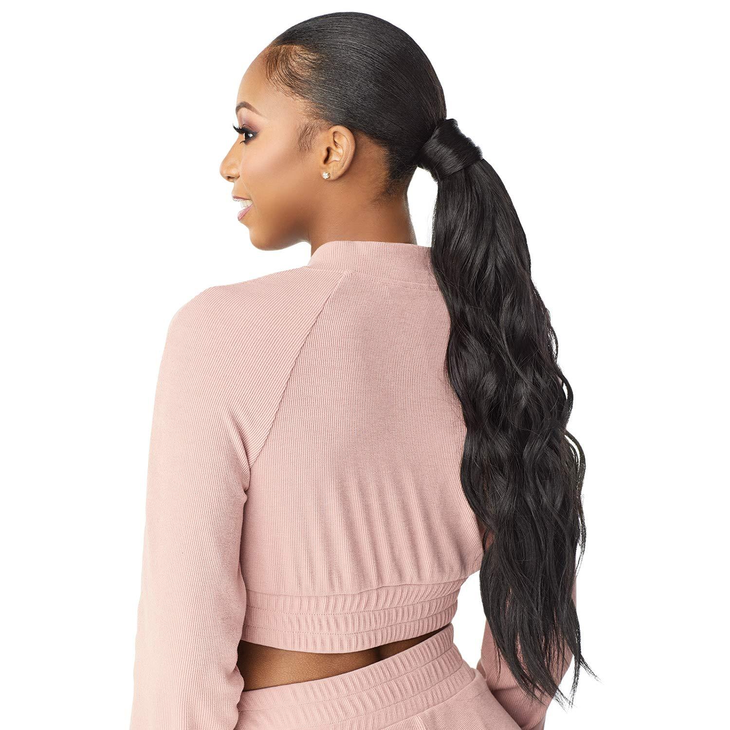imageSensationnel Instant Updown Halfwig Pony Unit 5 4 Style in 1 Half Wig and Pony Wrap 4 MEDBROWNT1B4