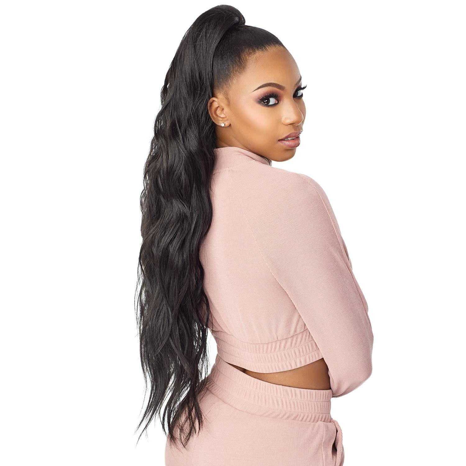 imageSensationnel Instant Updown Halfwig Pony Unit 5 4 Style in 1 Half Wig and Pony Wrap 4 MEDBROWNT227