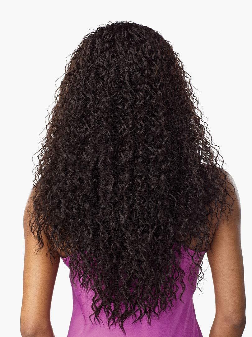 imageSensationnel Instant Weave Half Wig 2 Synthetic Blendwig Adjustable Drawstring for Seamless Hair Blending 1 JETBLACKT2COPPER