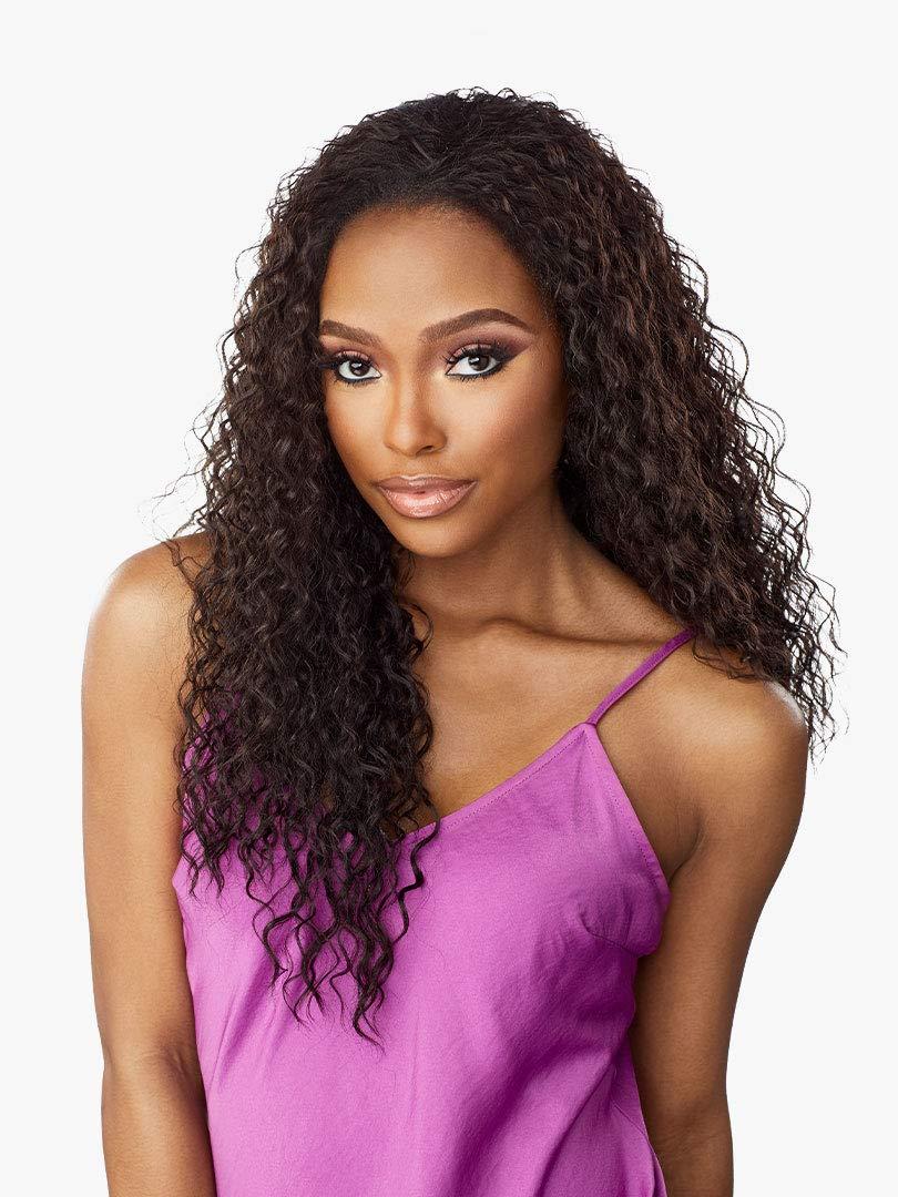 imageSensationnel Instant Weave Half Wig 2 Synthetic Blendwig Adjustable Drawstring for Seamless Hair Blending 1 JETBLACKT2COPPER
