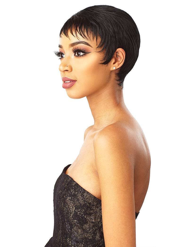 imageSensationnel Instant Weave Synthetic Half Wig RUBY 1 Jet Black2 DARKBROWN