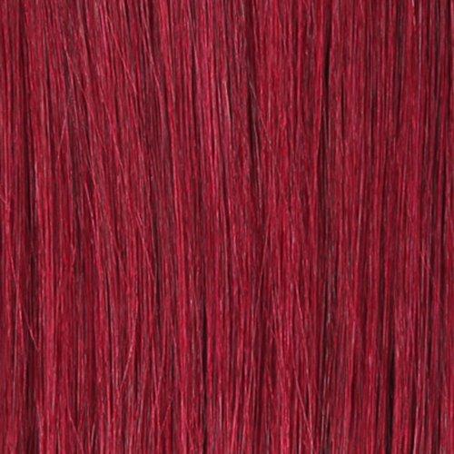 imageSensationnel Instant Weave Synthetic Half Wig RUBY 1 Jet BlackBG BURGUNDY