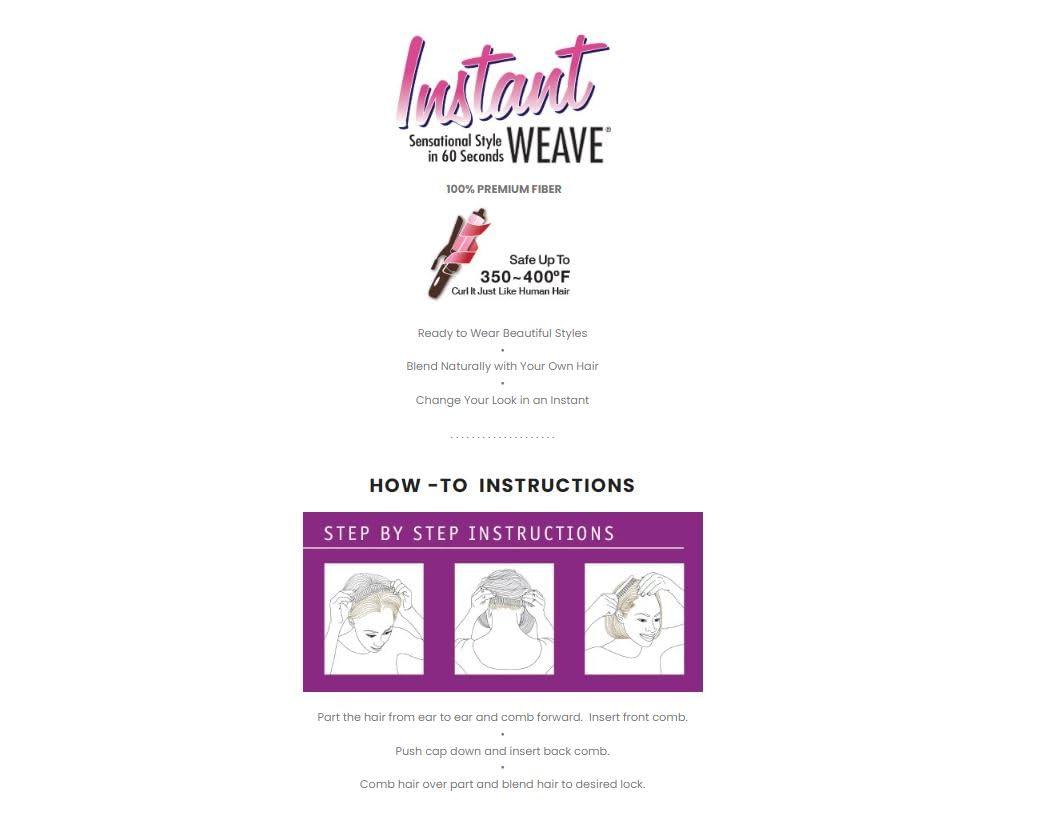 imageSensationnel Instant Weave Synthetic Halfwig Tuscany2F1B30