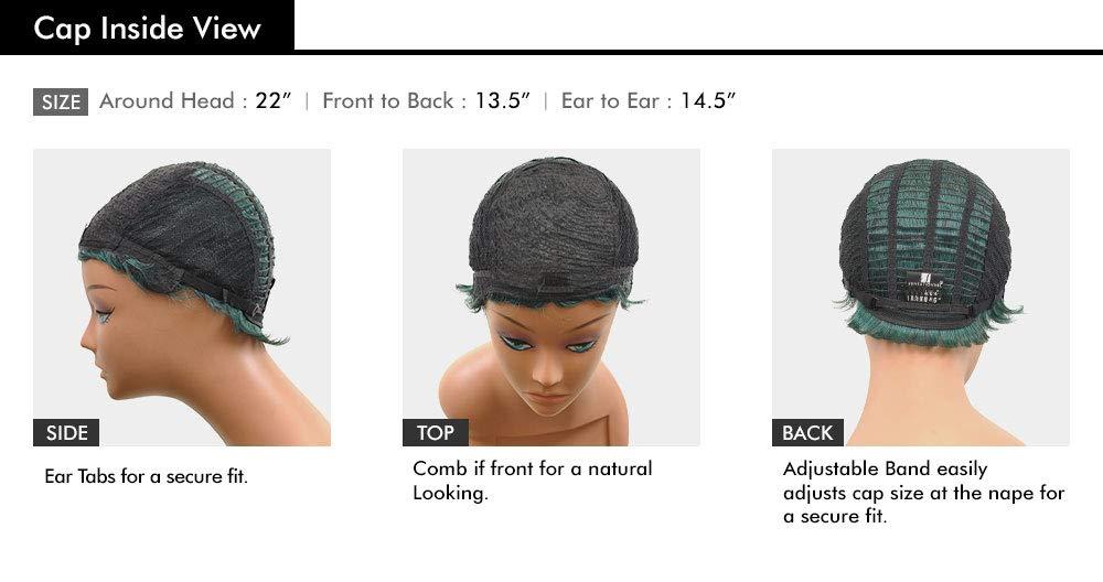 imageSensationnel Instant fashion wig IFW Anita Synthetic Quick on the Go Styling Comfort Pre Made Styled 1 JETBLACK613 BLONDE