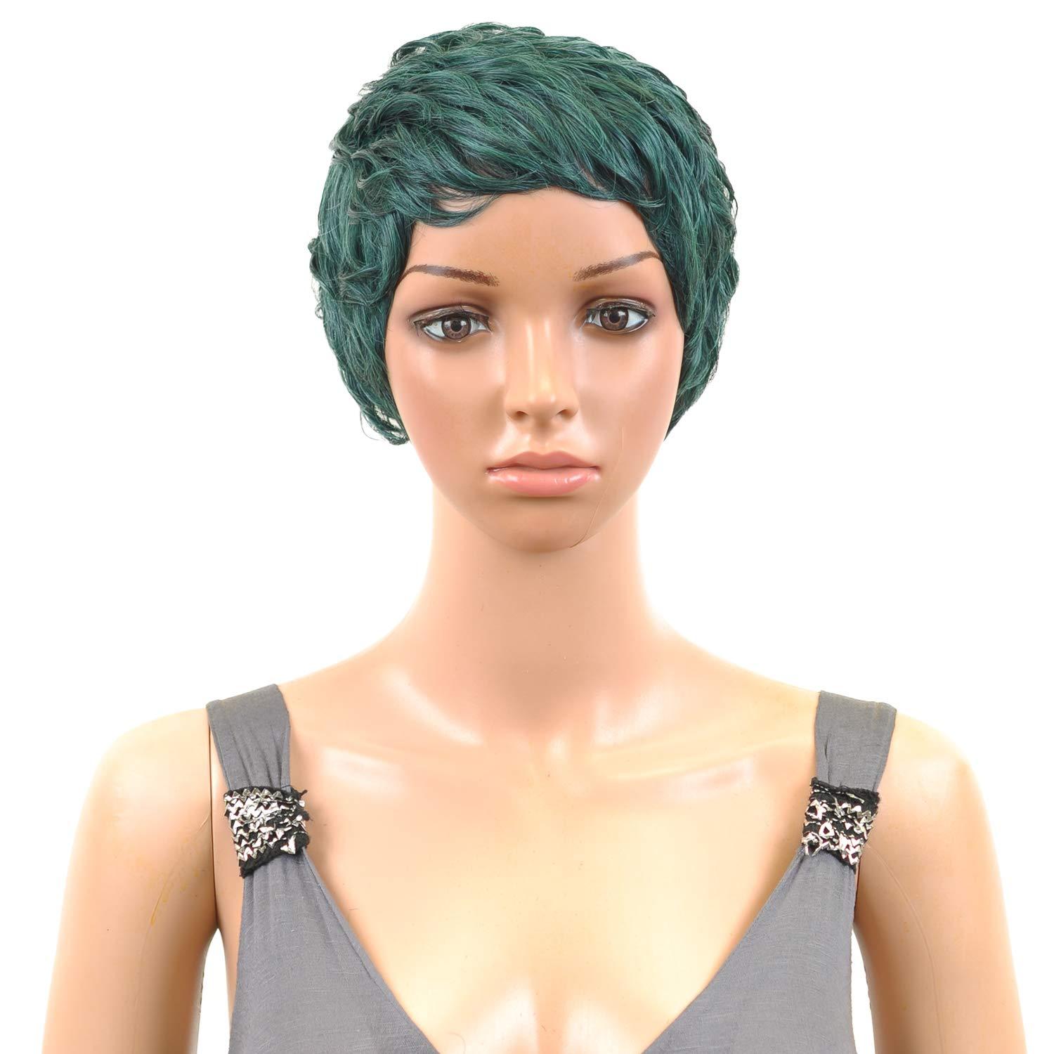 imageSensationnel Instant fashion wig IFW Anita Synthetic Quick on the Go Styling Comfort Pre Made Styled 1 JETBLACKDARKTEAL