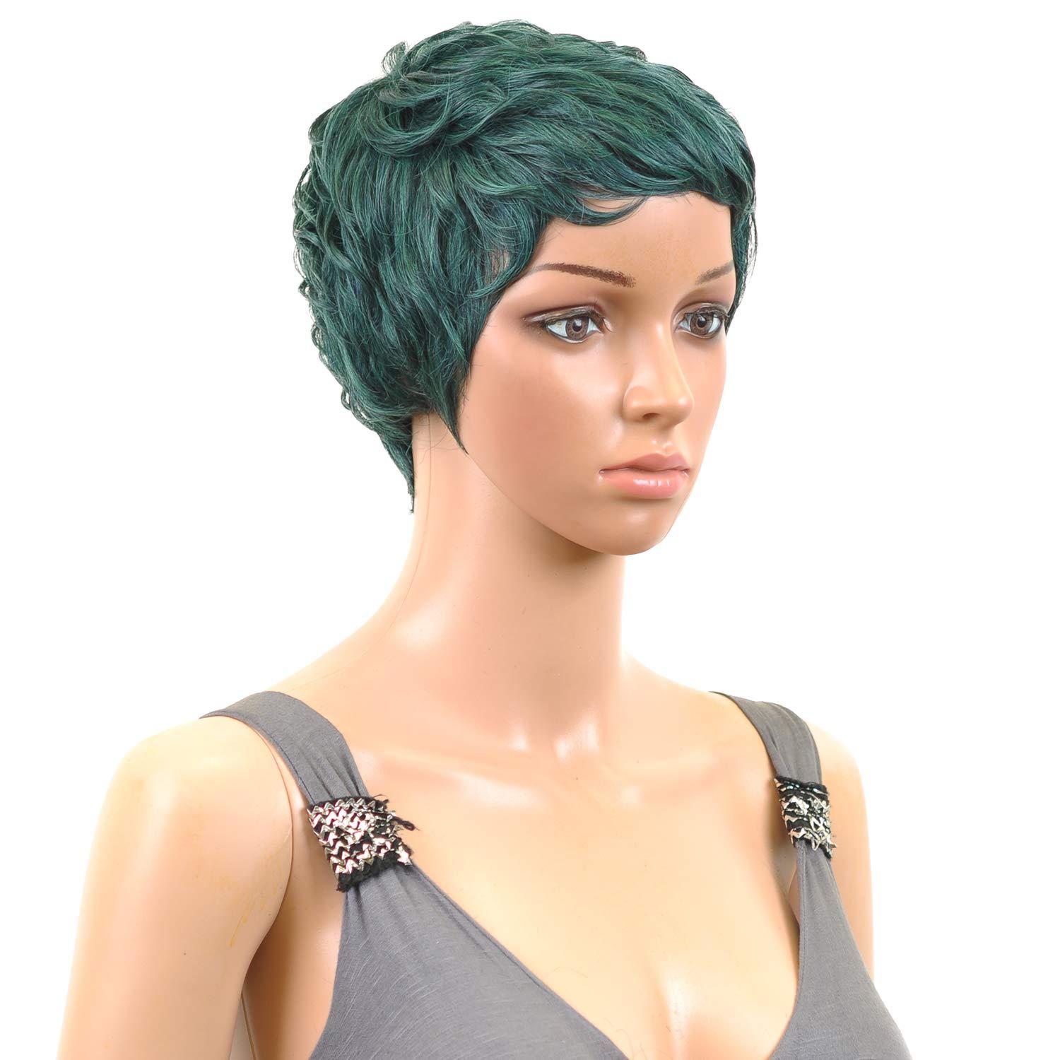 imageSensationnel Instant fashion wig IFW Anita Synthetic Quick on the Go Styling Comfort Pre Made Styled 1 JETBLACKDARKTEAL