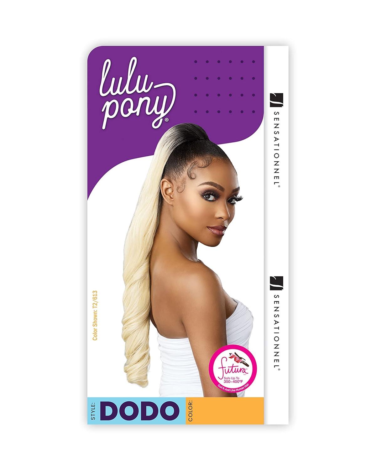 imageSensationnel Lulu Pony Tail Drawstring Dodo High Heat Synthetic Yaki Ponytail or Up Do Hair Wig Piece 1 JETBLACKF1B30