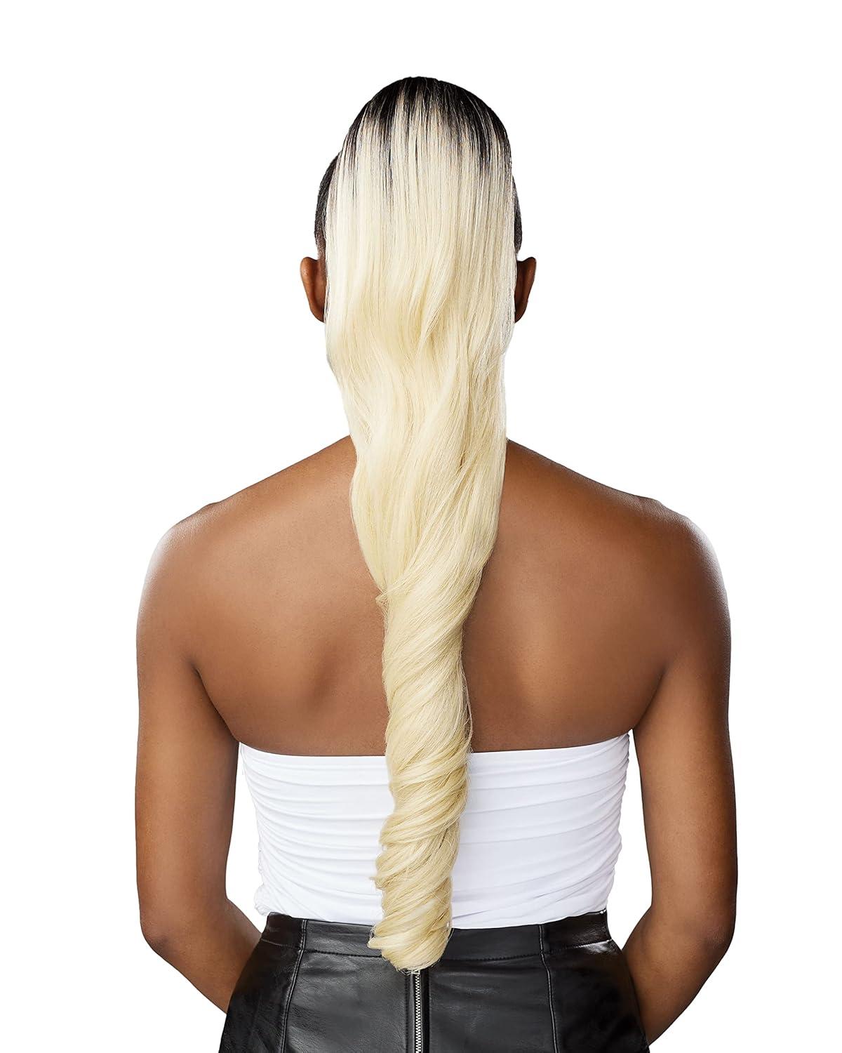 imageSensationnel Lulu Pony Tail Drawstring Dodo High Heat Synthetic Yaki Ponytail or Up Do Hair Wig Piece 1 JETBLACKT230