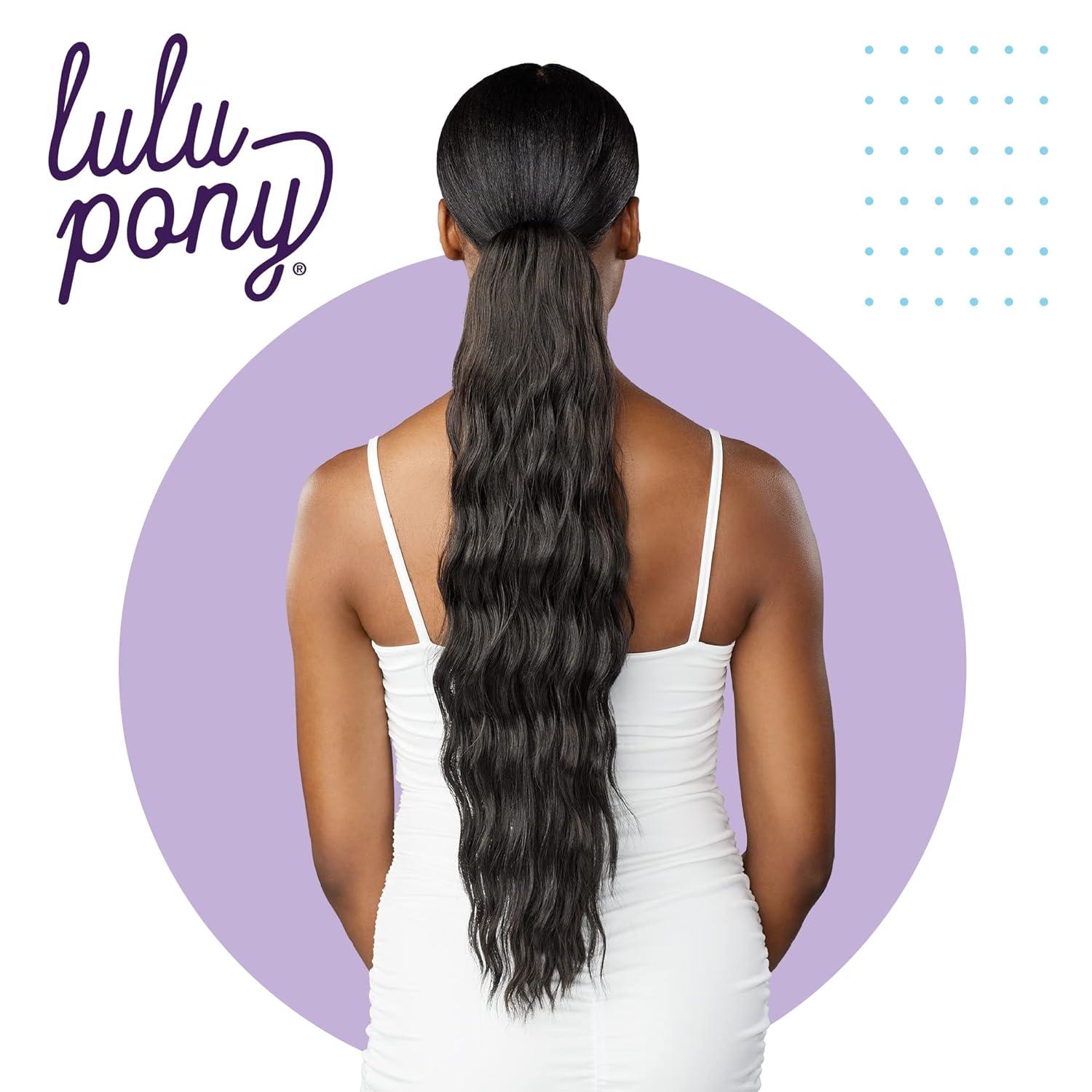 imageSensationnel Lulu pony tail drawstring bisi high heat synthetic yaki ponytail or up do hair wig piece 1 JETBLACK4 MEDBROWN