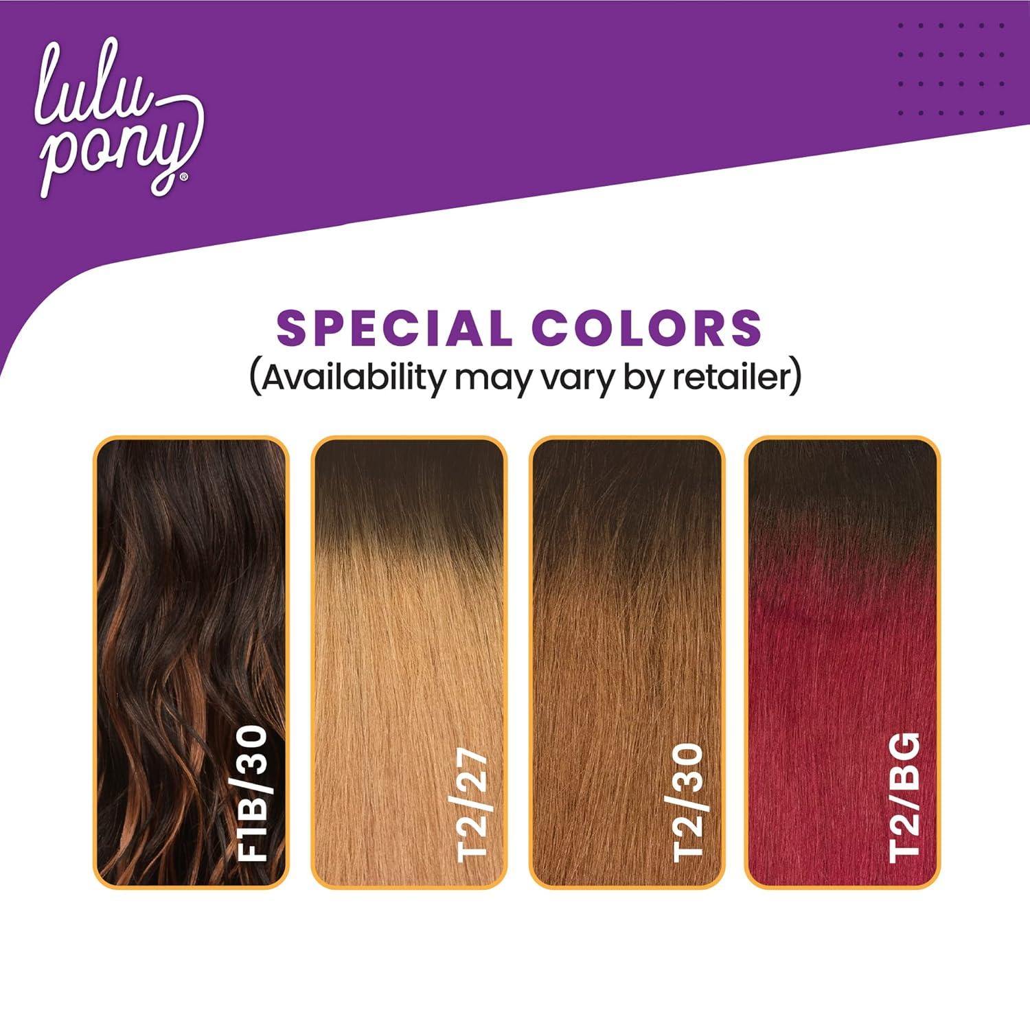 imageSensationnel Lulupony tail drawstring wini high heat synthetic yaki ponytail or up do hair wig piece 1B OFFBLACK2 DARKBROWN