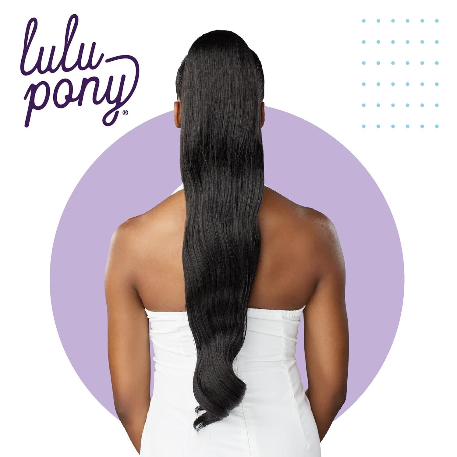 imageSensationnel Lulupony tail drawstring wini high heat synthetic yaki ponytail or up do hair wig piece 1B OFFBLACKF1B30