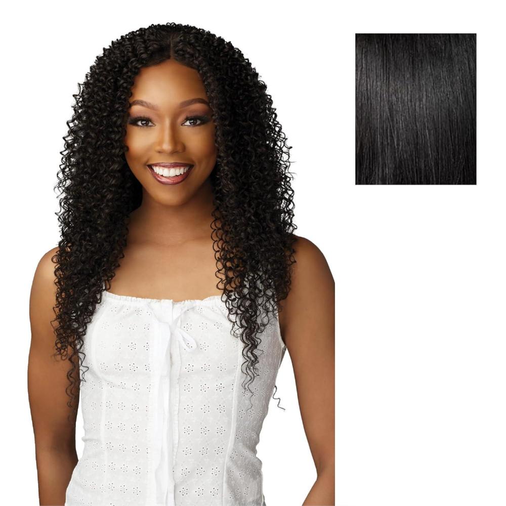 imageSensationnel Dashly Lace Front Wig  Unit 54 Hand Tied Laceparting Ear to Ear Synthetic 1 JETBLACK1 JETBLACK