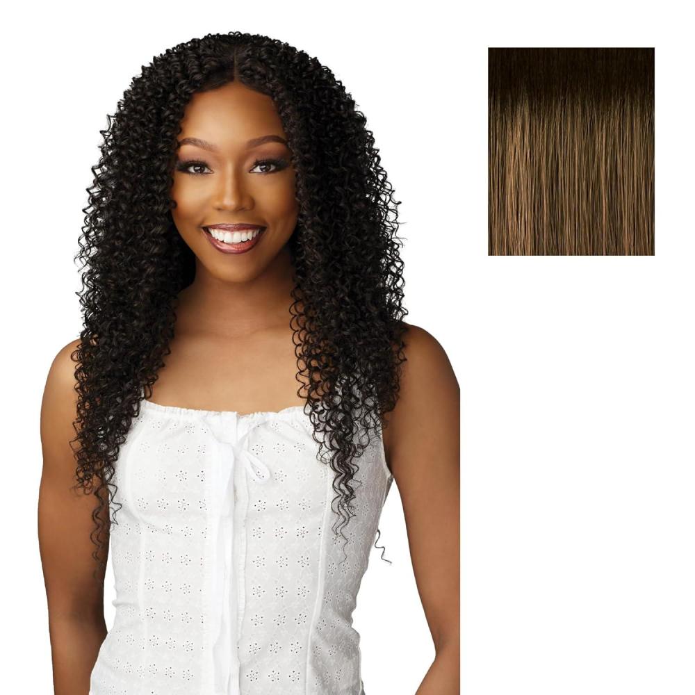 imageSensationnel Dashly Lace Front Wig Unit 54 Hand Tied Laceparting Ear to Ear Synthetic 1 JETBLACKTH27