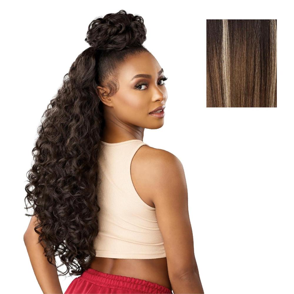 imageSensationnel Instant Updown Halfwig Pony Iud 23 4 Style in 1 Half Wig And Pony Drawstring 1 JETBLACKBALAYAGEMOCHA