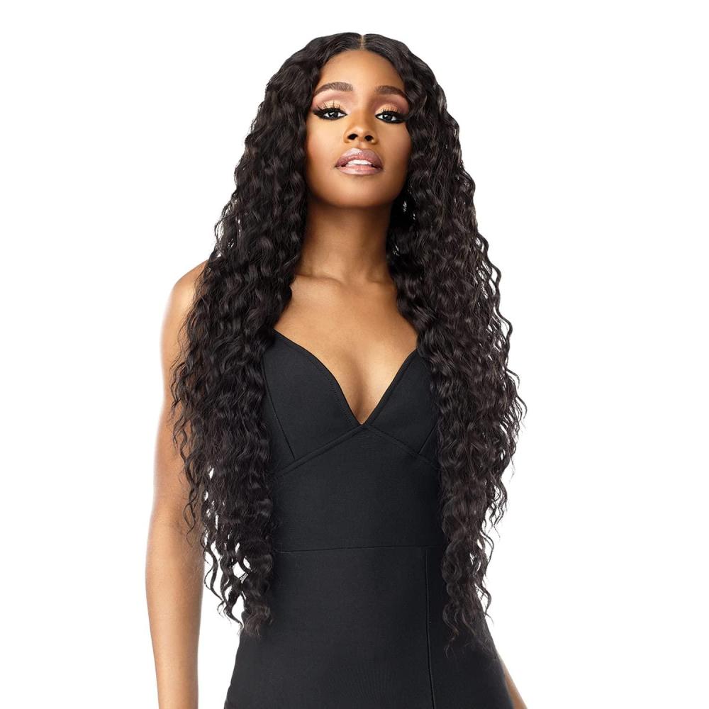 imageSensationnel Vice Lace Front Wigs Unit 9 5 Inch Deep Part Synthetic Preplucked Hairline 1 JETBLACK1 JETBLACK