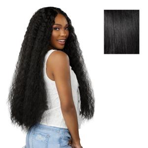 Sensationnel Dashly Lace Front Wig – Unit 52 Hand Tied Laceparting Ear to Ear Synthetic (1 JETBLACK)(1 JETBLACK)
