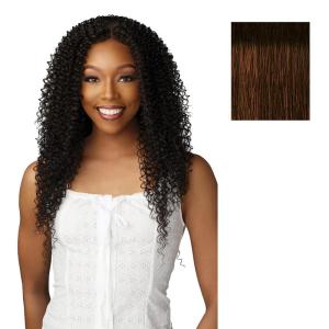 Sensationnel Dashly Lace Front Wig – Unit 54 Hand Tied Laceparting Ear to Ear Synthetic (1 JETBLACK)(TH2/COPPER)