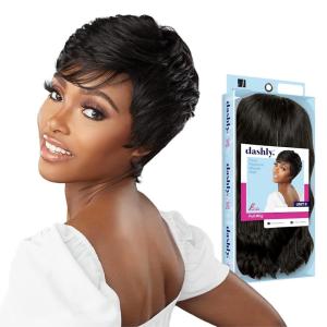 Sensationnel Dashly Wig – Unit 9 Non Lace Cap Ready to Wear Ear to Ear Lacepart Synthetic (1 JETBLACK)(1 JETBLACK)