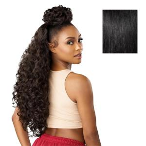 Sensationnel Instant Updown Halfwig Pony – Iud 23 4 Style in 1 Half Wig And Pony Drawstring (1 JETBLACK)(1 JETBLACK)
