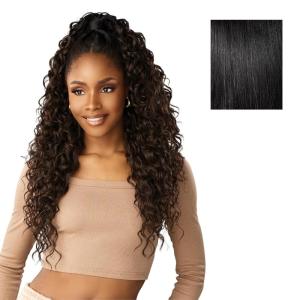 Sensationnel Instant Updown Halfwig Pony – Iud 24 4 Style in 1 Half Wig And Pony Drawstring (1 JETBLACK)(1 JETBLACK)