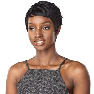 Sensationnel Instant fashion wig – IFW Anita Synthetic Quick on the Go Styling Comfort Pre Made Styled (1 JETBLACK)(Redish Auburn 350)