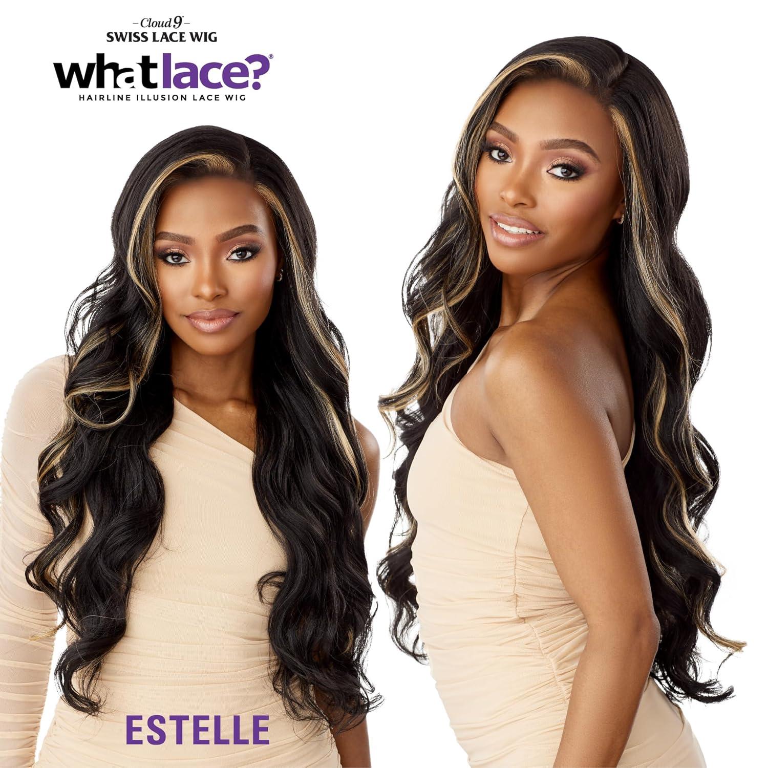 imageSensationnel What Lace 13X6 Wigs Estelle Lacefrontal Hand Tied Glueless Synthetic With Natural Density Preplucked Hairline COLORBLOCK1REDCOLORBLOCK1RED