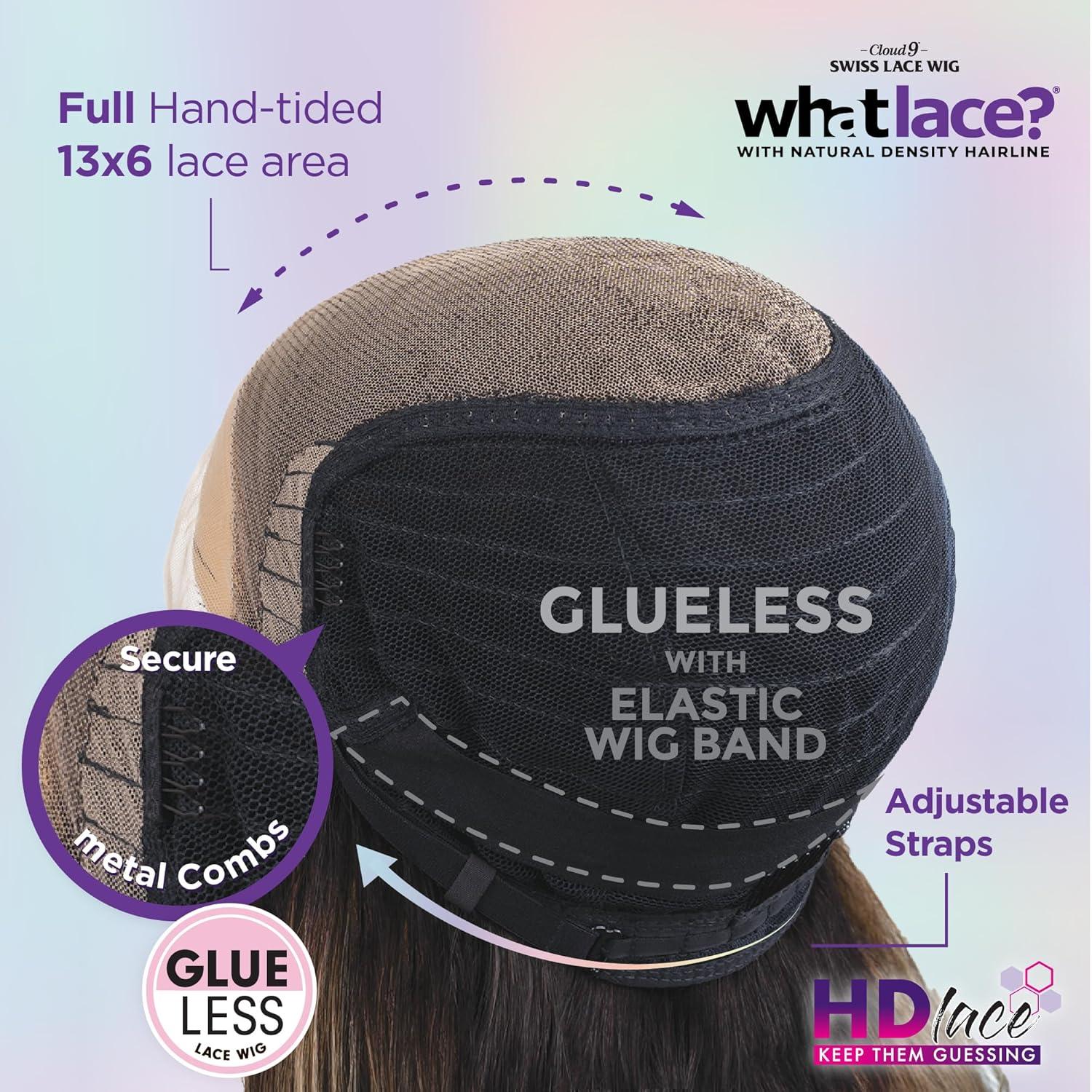 imageSensationnel What Lace 13X6 Wigs Janessa Lacefrontal Hand Tied Glueless Synthetic With Natural Density Preplucked Hairline DHAPPLEREDDHAPPLERED