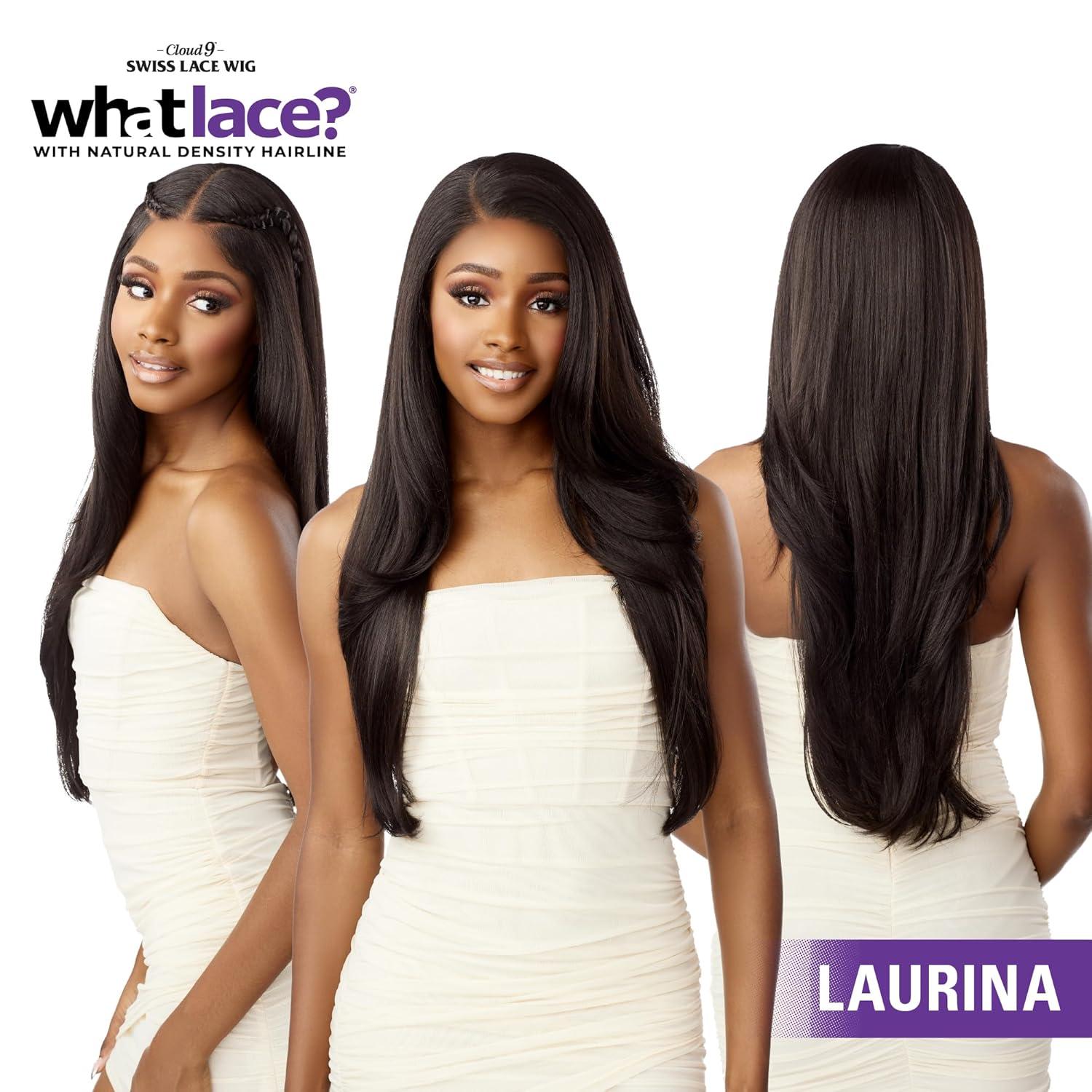 imageSensationnel What Lace 13X6 Wigs Laurina Lacefrontal Hand Tied Glueless Synthetic With Natural Density Preplucked Hairline 1 JETBLACK1 JETBLACK
