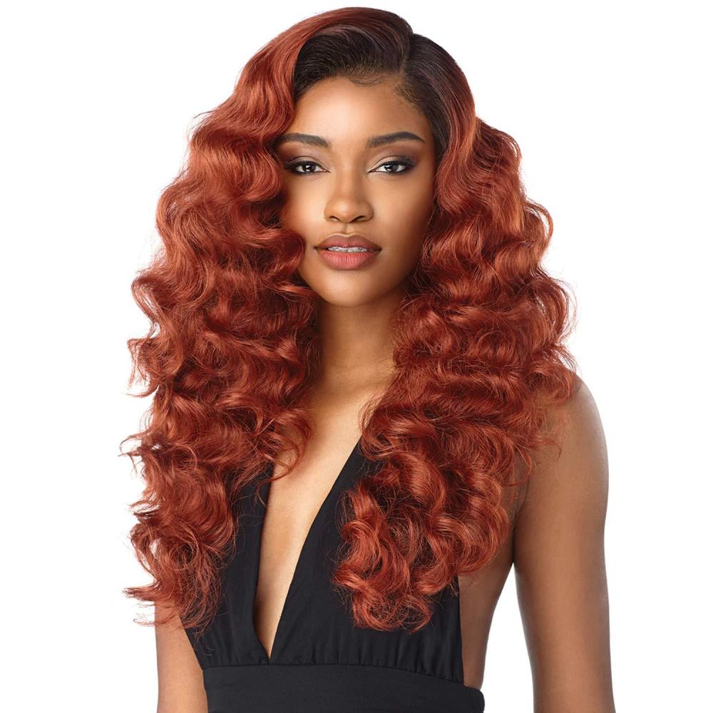 imageSensationnel What Lace 13X6 Wigs Darlene Lacefrontal Hand Tied Glueless Synthetic With Natural Density Preplucked Hairline 613 BLONDE613 BLONDE