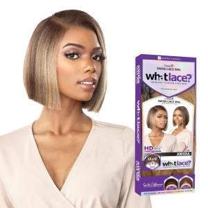 Sensationnel What Lace 13X6 Wigs – Anisha Lacefrontal Hand Tied Glueless Synthetic With Natural Density Preplucked Hairline (1 JETBLACK)(BALAYAGEGOLD)