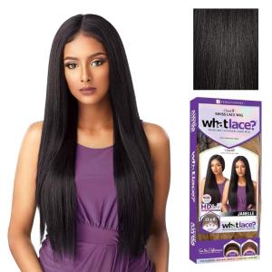 Sensationnel What Lace 13X6 Wigs – Janelle Lacefrontal Hand Tied Glueless Synthetic With Natural Density Preplucked Hairline (1)(1B)