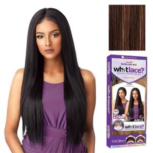 Sensationnel What Lace 13X6 Wigs – Janelle Lacefrontal Hand Tied Glueless Synthetic With Natural Density Preplucked Hairline (1)(FLAMBOYAGECOPPER)